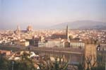 Pohled na Florencii z Michelangelova náměstí